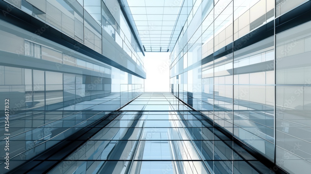 Poster 3d architecture abstract building