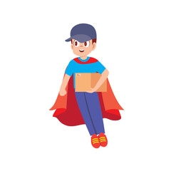 Fast and Efficient Courier Delivering a Parcel