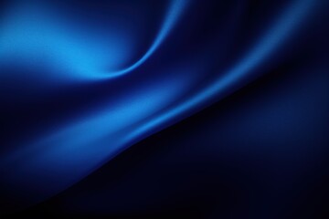 Soft Flowing Silk Fabric in Dark Azure and Cobalt Tones with Subtle Shadows for Background or Textile Design