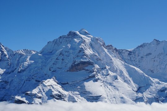 Mt. Jungfrau view from Birg Station - Switzerland	