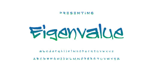 Marker Graffiti Font, handwritten Typography vector illustration.