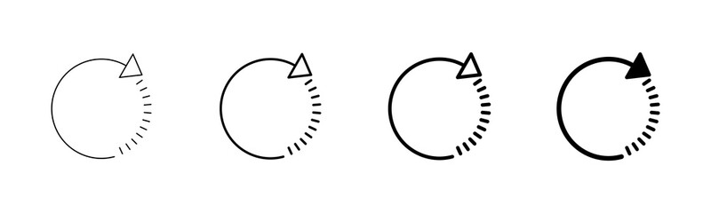 Refresh icon vector isolated on white background. Reload icon vector. Update icon. convert icon