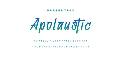 Marker Graffiti Font, handwritten Typography vector illustration.