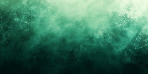 Obraz premium Natural Green Gradient Background with a Grainy Texture, Generative AI