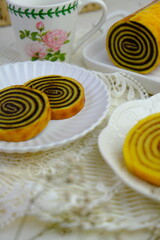 Lapis Legit Gulung is Indonesian Traditional Thousand Layered Cake Roll.