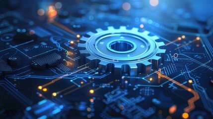 Gear on a Circuit Board