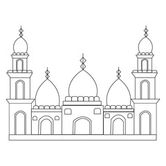 Islamic Place of Worship Silhouette