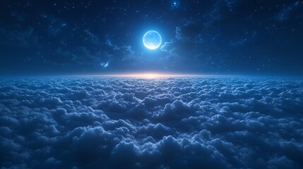 Beautiful Moon in the Skies