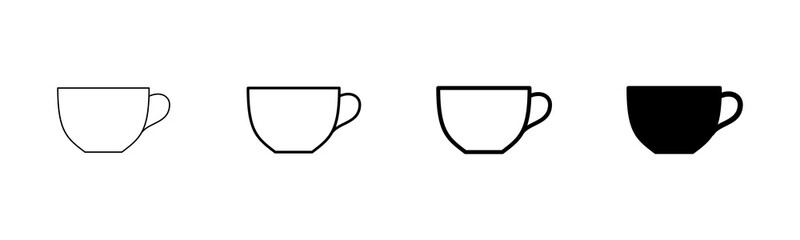 coffee cup icon vector isolated on white background. Coffee cup icon. Coffee vector icon. Tea