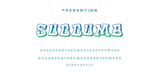 Graffiti 3D text effect, editable text and colorful text style.