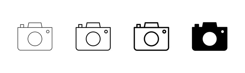 Camera Icon vector isolated on white background. Camera symbol. Camera vector icon