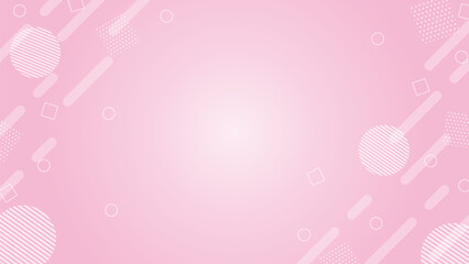 Geometric background Memphis (pink)