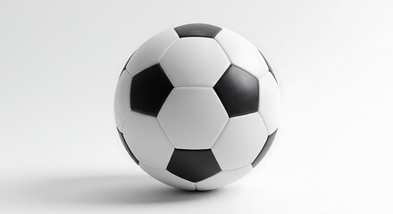 Naklejka premium Soccer Ball on White Background for Sport and Recreation Design
