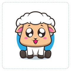 MASCOT SHEEP LOGO DESIGN ILLUSTRATOR
