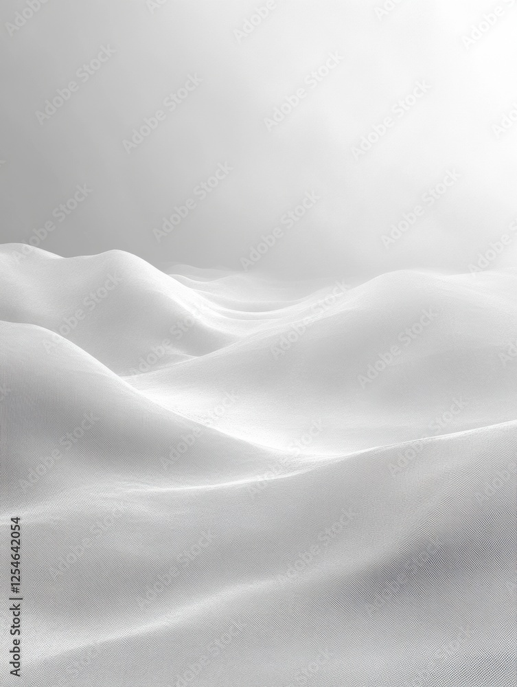Poster Minimalist concrete texture with soft, flowing forms creating a serene and modern aesthetic in a neutral color palette. Generative AI