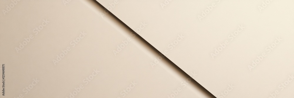 Poster Minimalistic abstract design showcasing solid color background and thin line creating visual interest in modern aesthetics. Generative AI