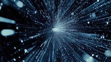 Naklejka premium quantum computer in matrix