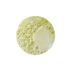  organic texture of vegetable smoothie or green natural background with froth and bubbles