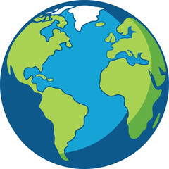 Fototapeta premium globe with earth vector, vector and illustration, vector&nbsp;style