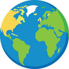 globe with earth vector, vector and illustration, vector style