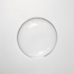 Beautiful round bubbles on a white background for water to cut and paste.
