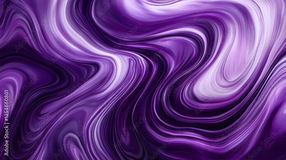 Poster purple marble texture background with a tulip flower arrangement and dynamic colors for design and d