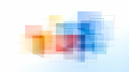 Abstract Background Image: Colorful Geometric Squares