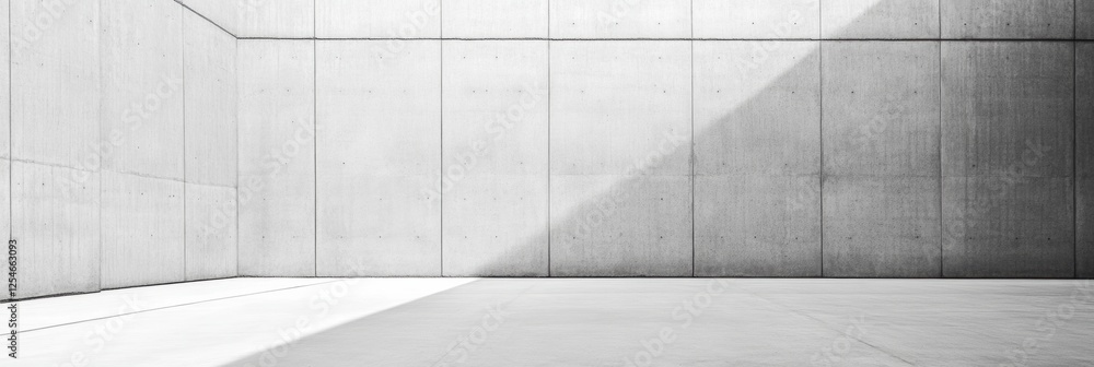 Leinwandbilder minimalist concrete space with dramatic lighting creating a unique atmosphere during daylight hours.