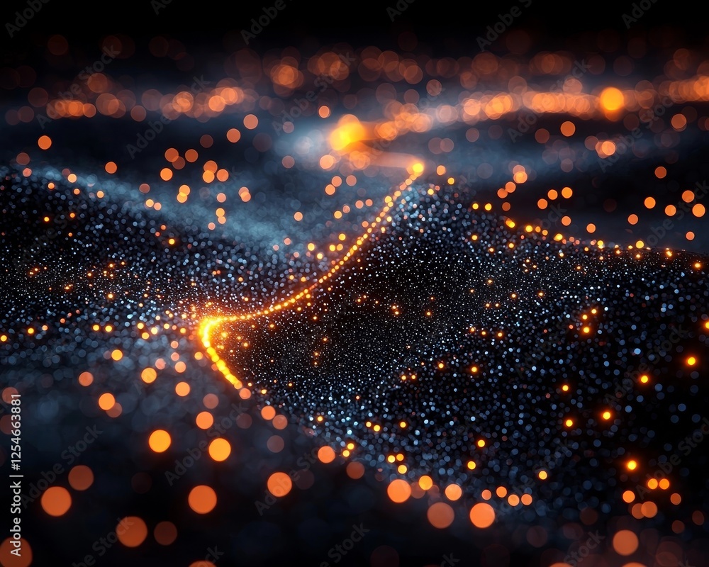 Poster glowing threads of imagination weaving through the cosmic void