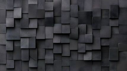 Dark Gray 3D Block Background Illustration