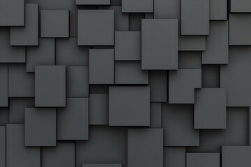 Abstract 3D Background of Gray Squares