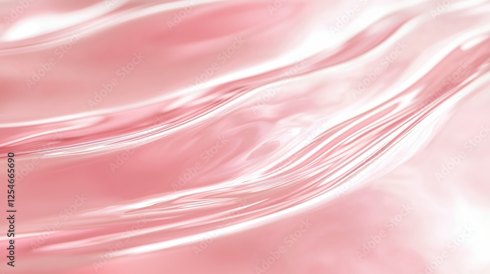 Aufkleber delicate rose quartz waves abstract background with subtle light and shadow play for serene mood