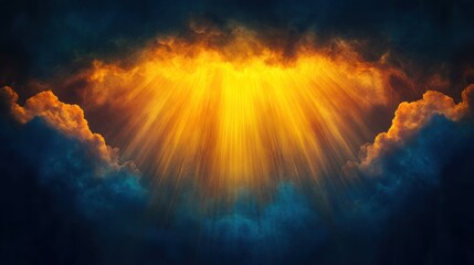 Obraz premium Heavenly Revelation: Abstract Background Illuminated with Divine Light