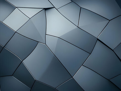 Abstract 3D Grey Geometric Background