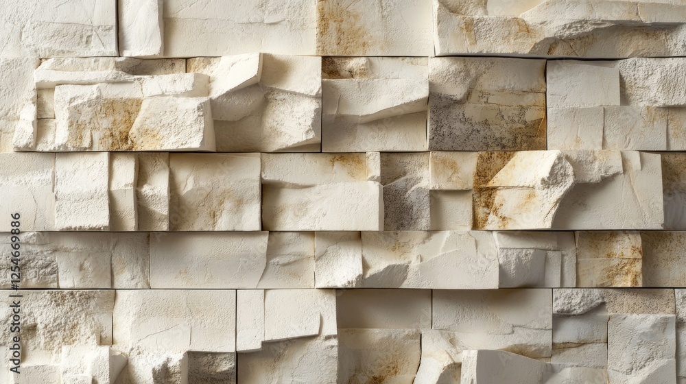 Aufkleber textured stone cladding creates a tactile, dimensional surface pattern