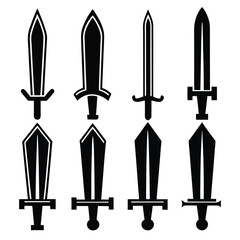 Weapon Silhouette Pack Swords from Different Eras