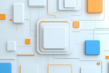 Abstract 3D Background: Geometric Shapes