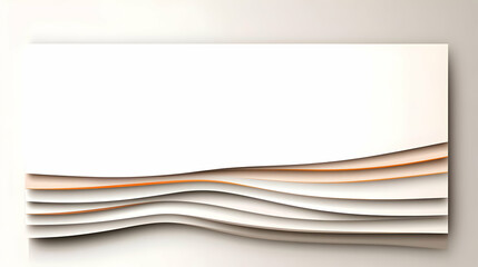 Abstract White and Orange Wave Background Illustration