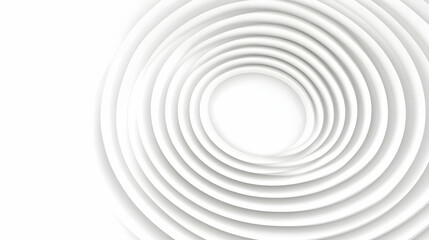 Obraz premium Abstract White Spiral 3D Background Illustration