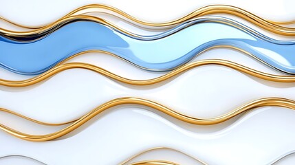 Digital blue gold aesthetic