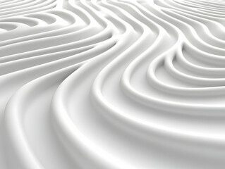 Obraz premium Abstract 3D White Wave Background Illustration