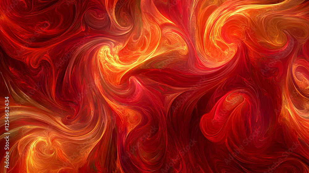 Poster abstract background featuring red and yellow colors with a dynamic glowing effect for artistic desig