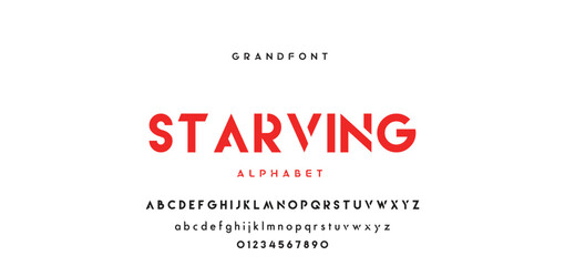 Abstract minimal future alphabet fonts. simple typography sport future creative font . vector illustrator