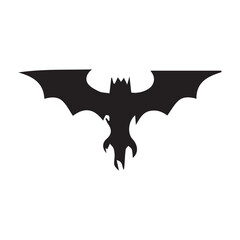 vector silhouette of a deer