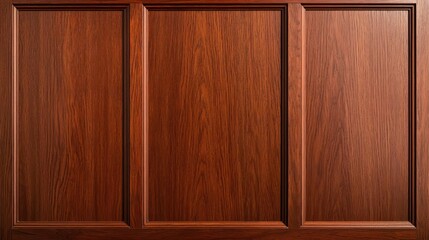 Fototapeta premium Detailed Wood Paneling Wall Design