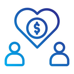 Passion Line Gradient Icon