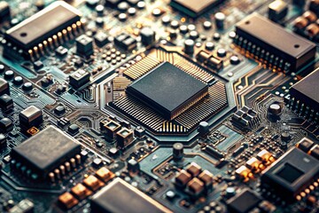 close up of a circuit board