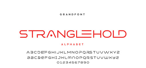 Abstract modern urban alphabet fonts. Typography sport, technology, fashion, digital, future creative logo font. vector illustration