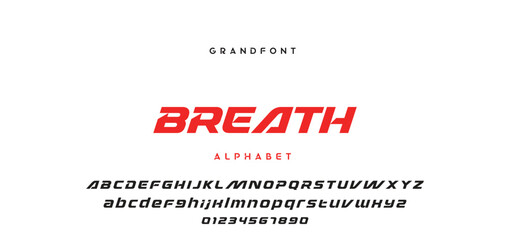 Abstract modern urban alphabet fonts. Typography sport, technology, fashion, digital, future creative logo font. vector illustration