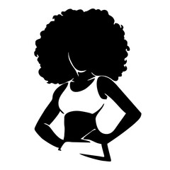 Yoga Afro woman
